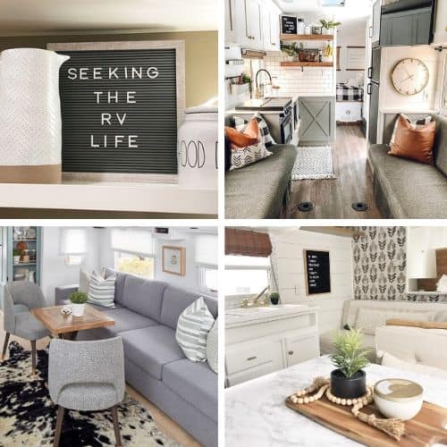 12 Cutest Farmhouse Decor RV Remodels - Seeking The RV Life